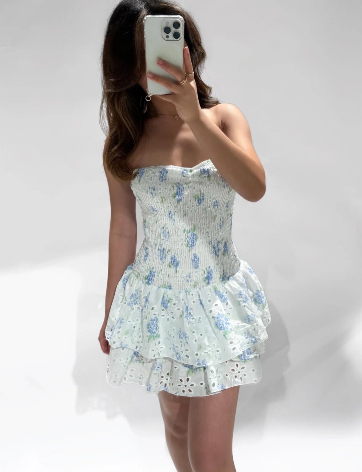 IBIZA PLAYSUIT FLORAL BLUE - My Favourites