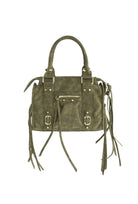 It Girl Fringe Bag Green - 