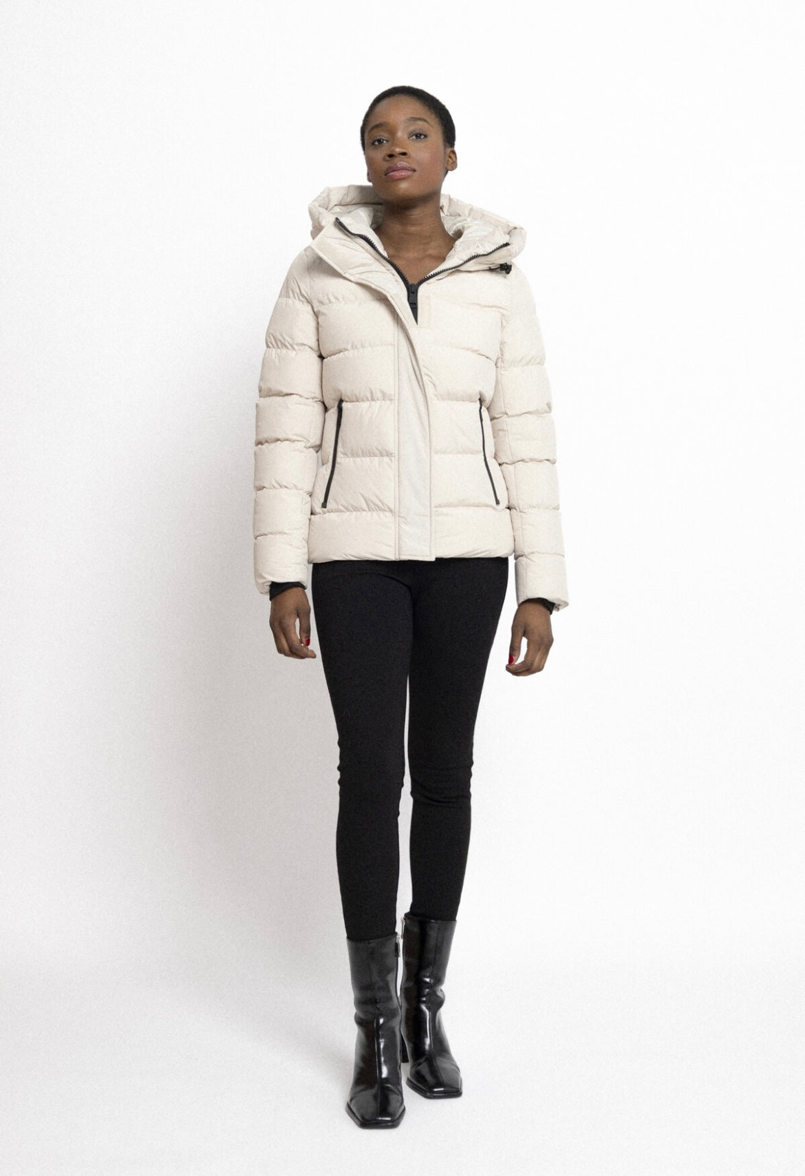 Jelline Puffer Jacket Beige - My Favourites
