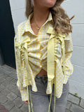 Jula Bow Blouse Yellow - My Favourites