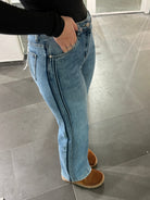 Kate Striped Jeans Blue - My Favourites