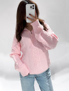 Kate Zip Up Sweater Pink - My Favourites