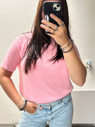 Knit Top Baby Pink - 