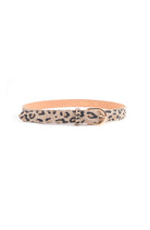 Leather Leopard Belt - 