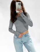 Leela Top Striped Navy - My Favourites