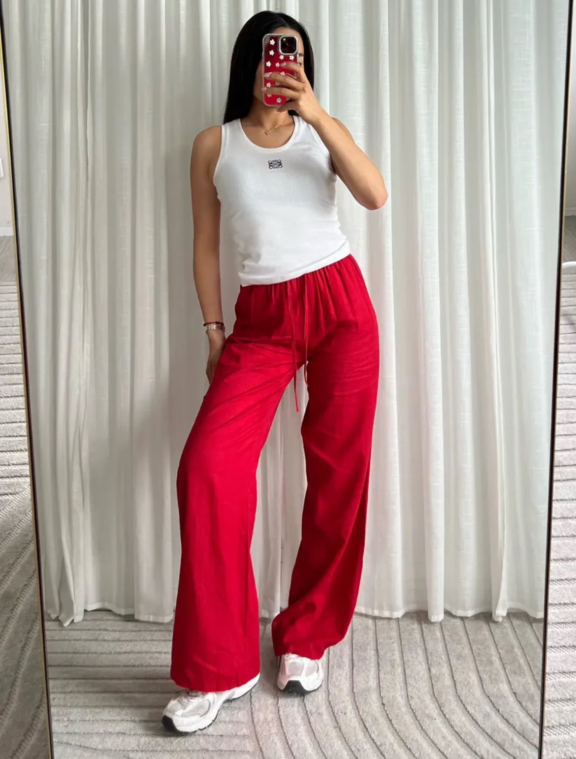 Linnen Pants Red - 