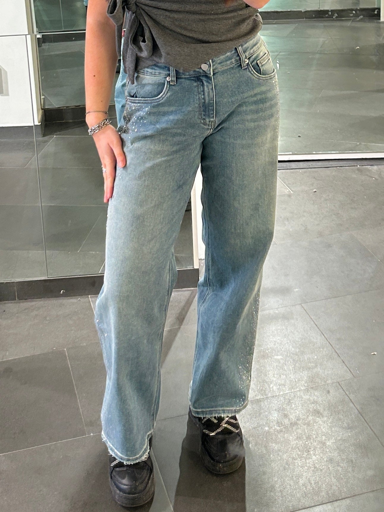 Maeve Sparkle Side Wide Leg Jeans - My Favourites