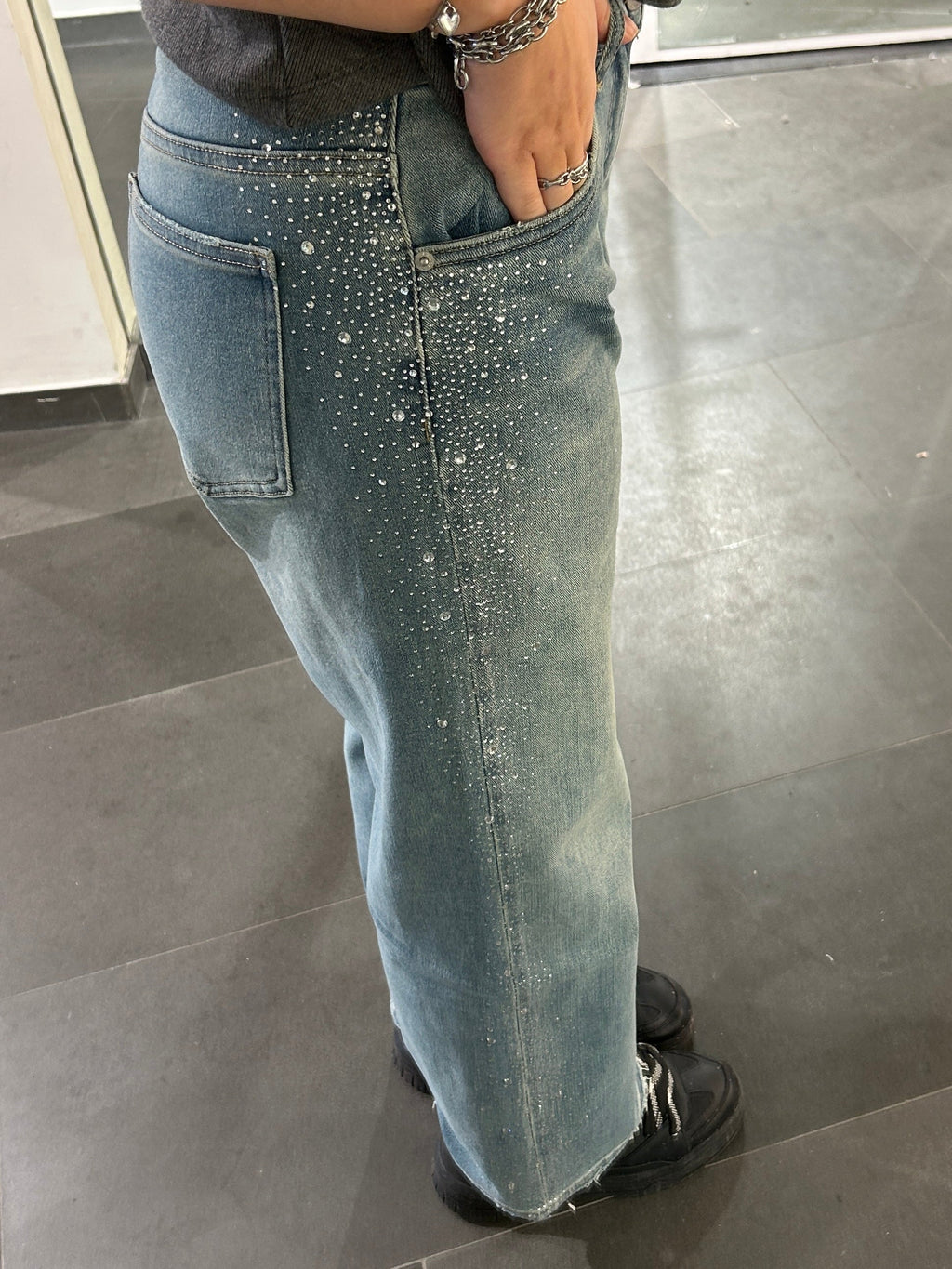 Maeve Sparkle Side Wide Leg Jeans - My Favourites