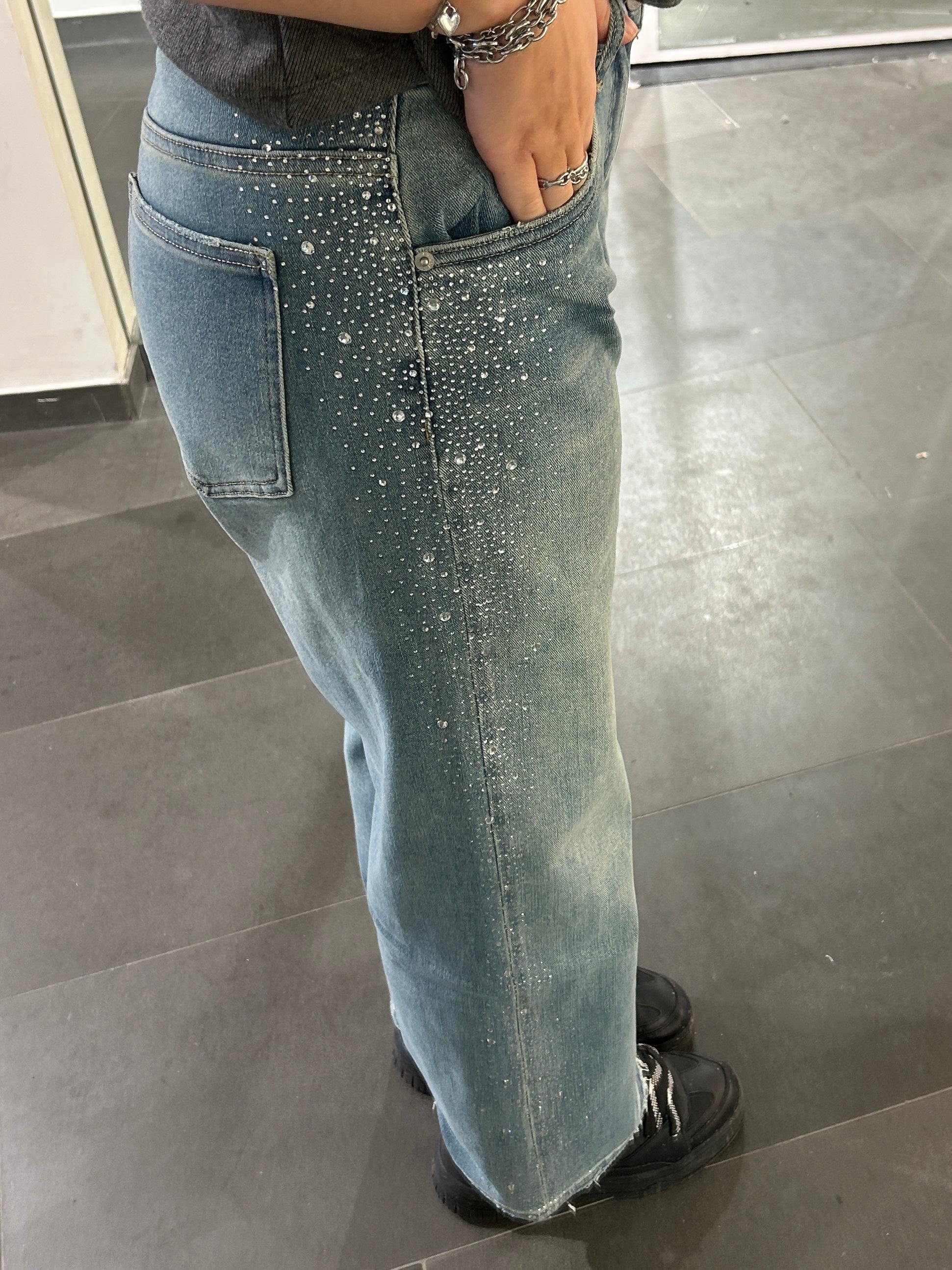 Maeve Sparkle Side Wide Leg Jeans - My Favourites