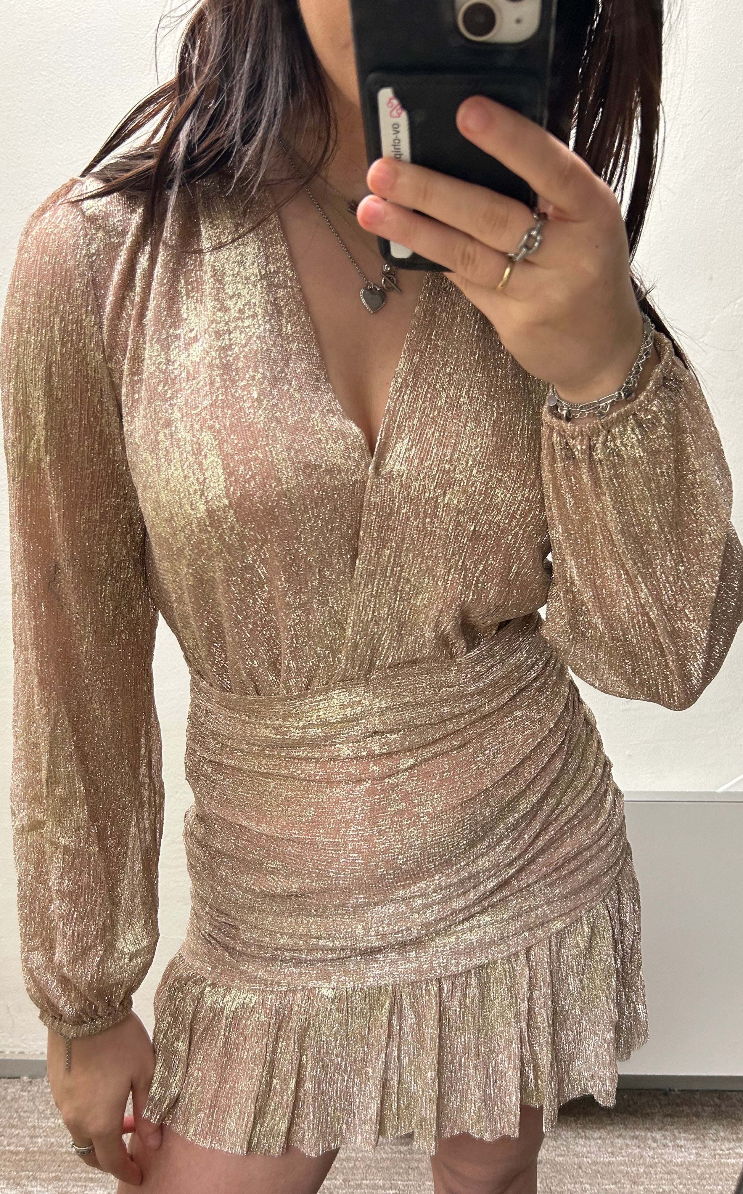 Night out dress rose gold -