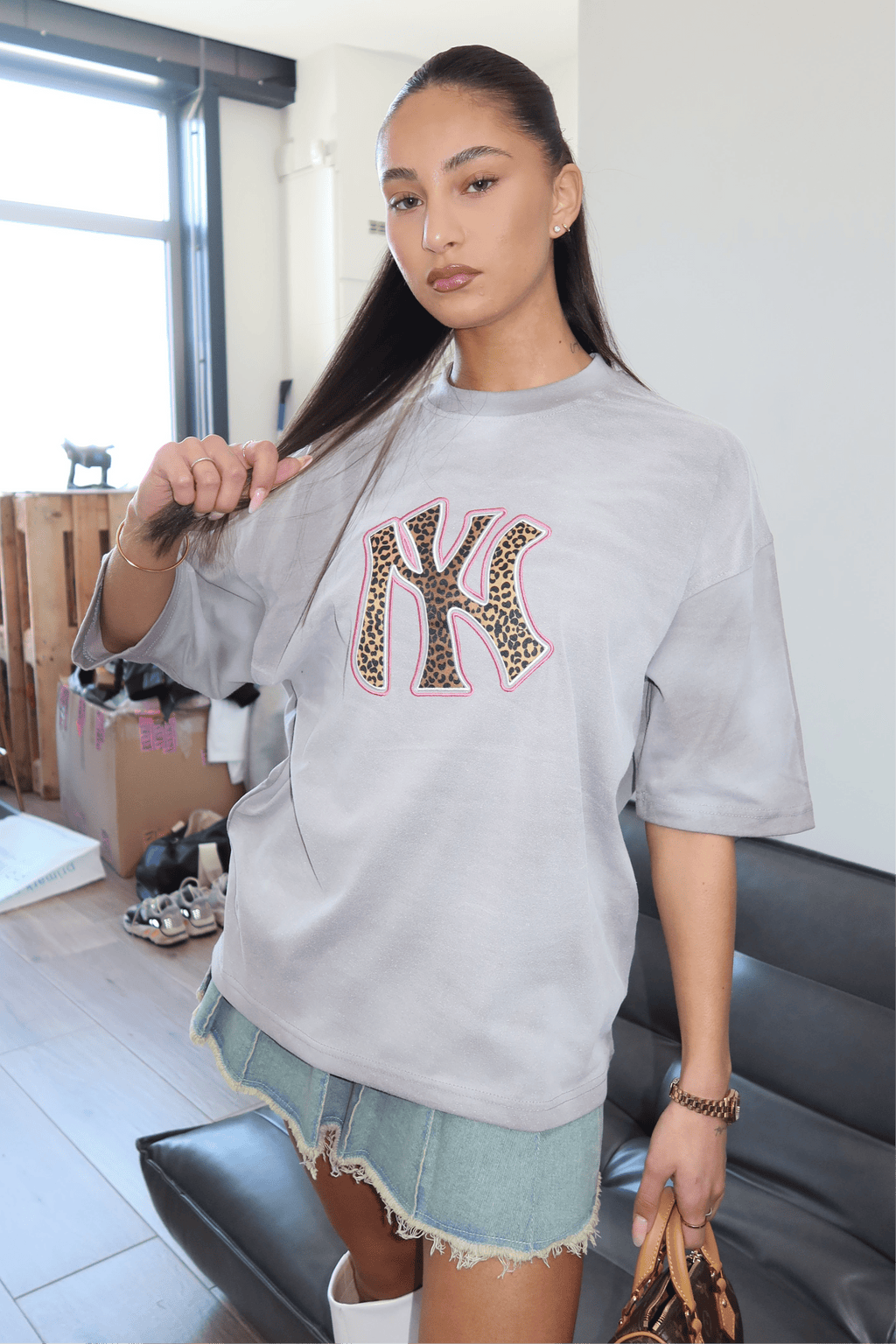 NY Panther Shirt Grey - My Favourites