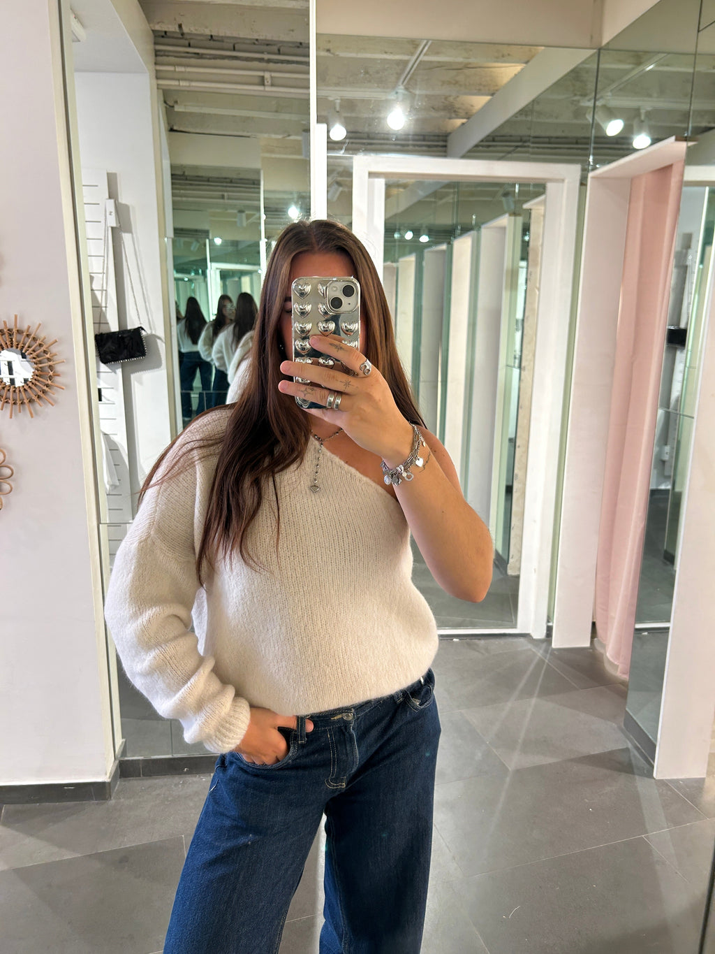 One Shoulder Sweater Beige - My Favourites