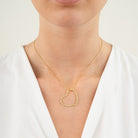 Open Heart Structured Necklace - My Favourites