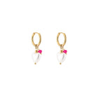 Pearl Charm Earrings Pink - My Favourites