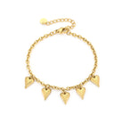 Pointy Heart Charm Armband - My Favourites