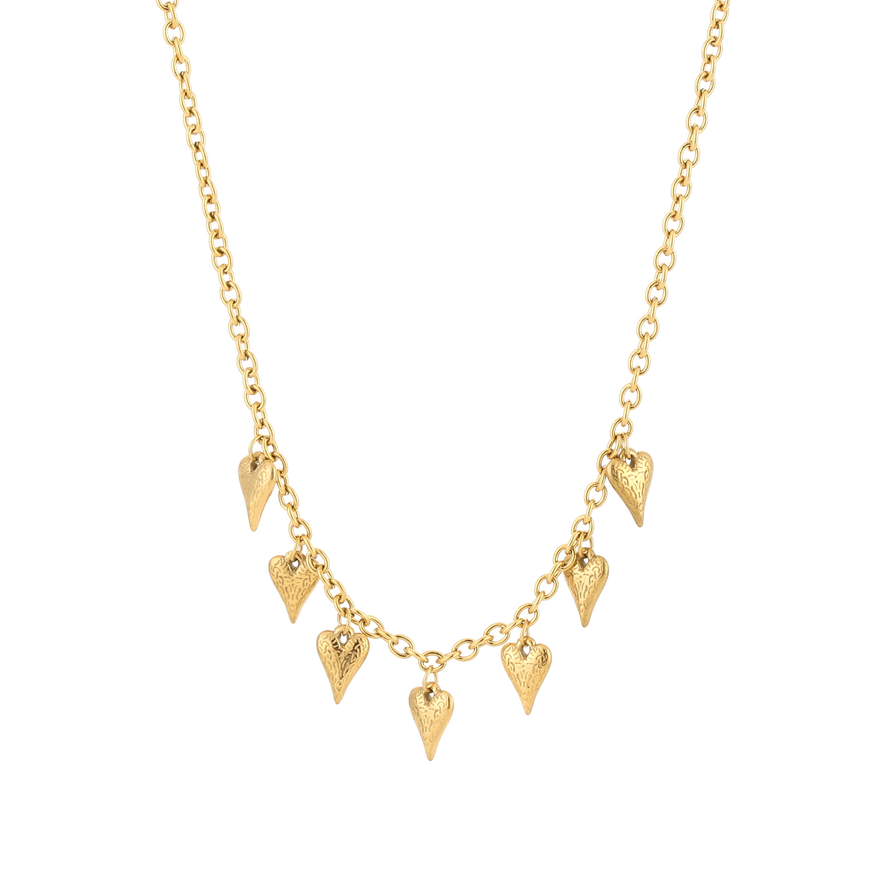 Pointy Heart Charm Ketting - 