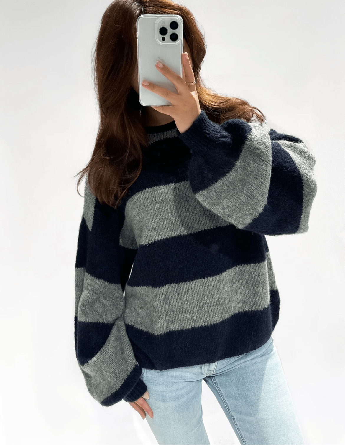 Remi Sweater Navy/Grey - 