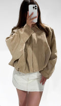 Rosie Suede Jacket Beige - My Favourites