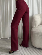 Sanne Pants Tall Burgundy - My Favourites