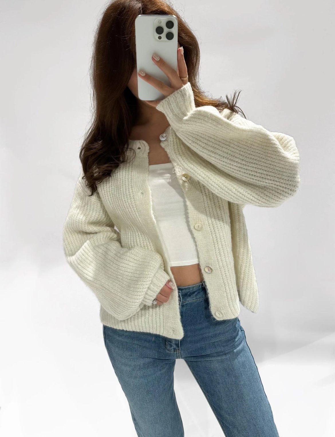 Sarah Cardigan Beige - 