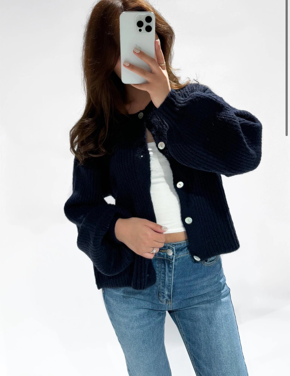 Sarah Cardigan Navy - 