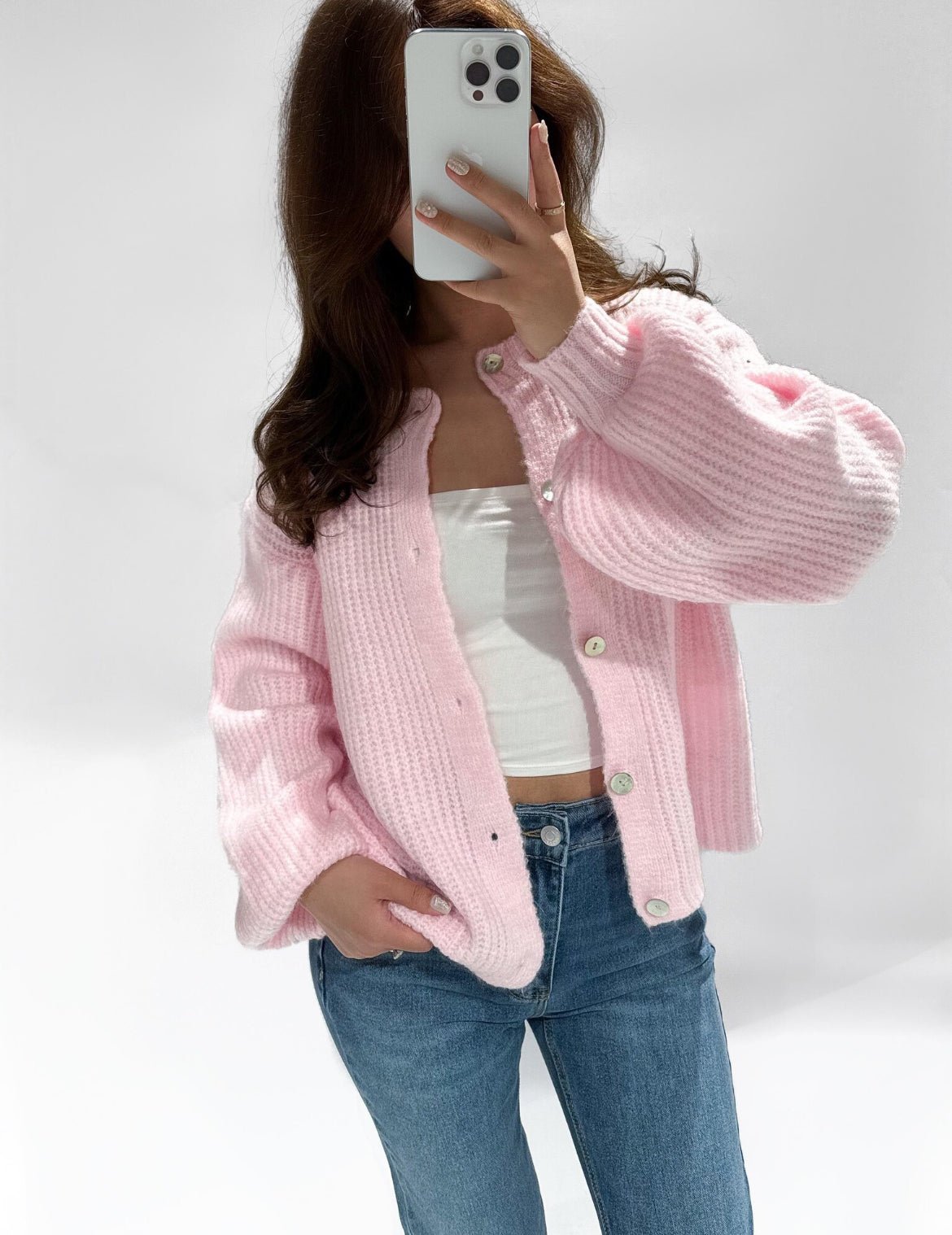 Sarah Cardigan Pink - My Favourites