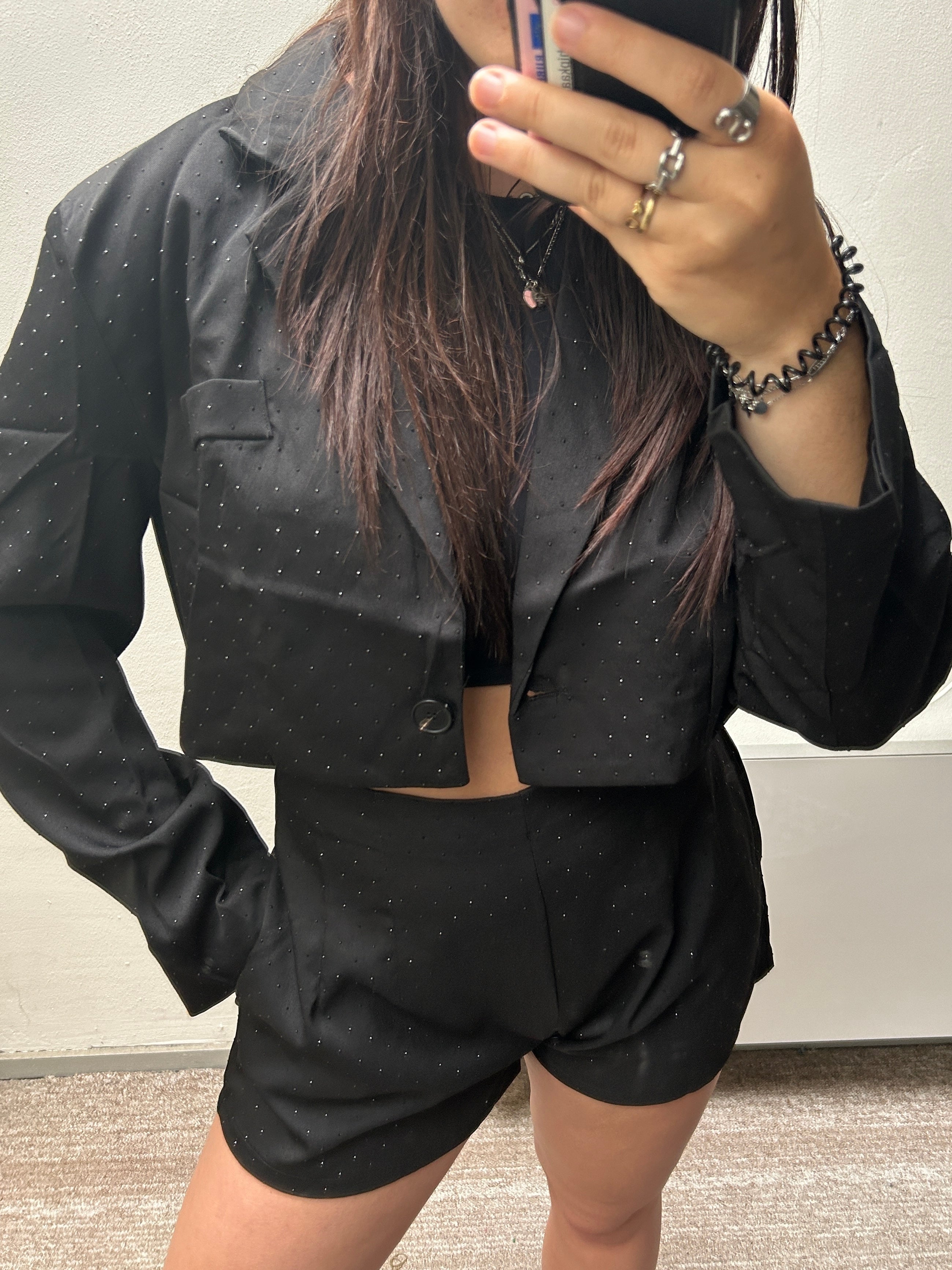 Sparkle Blazer Black - 