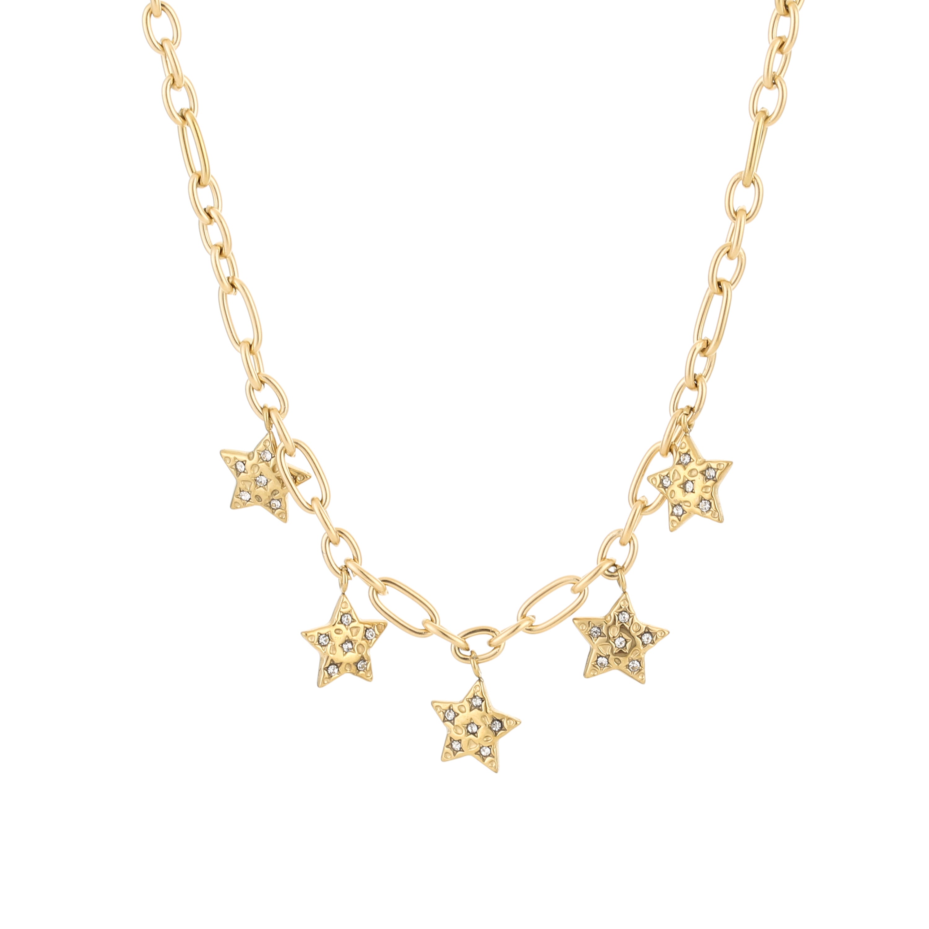 Sparkle Stars Charm Ketting - 