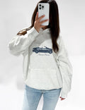 Sports Car Hoodie Grey - My Favourites