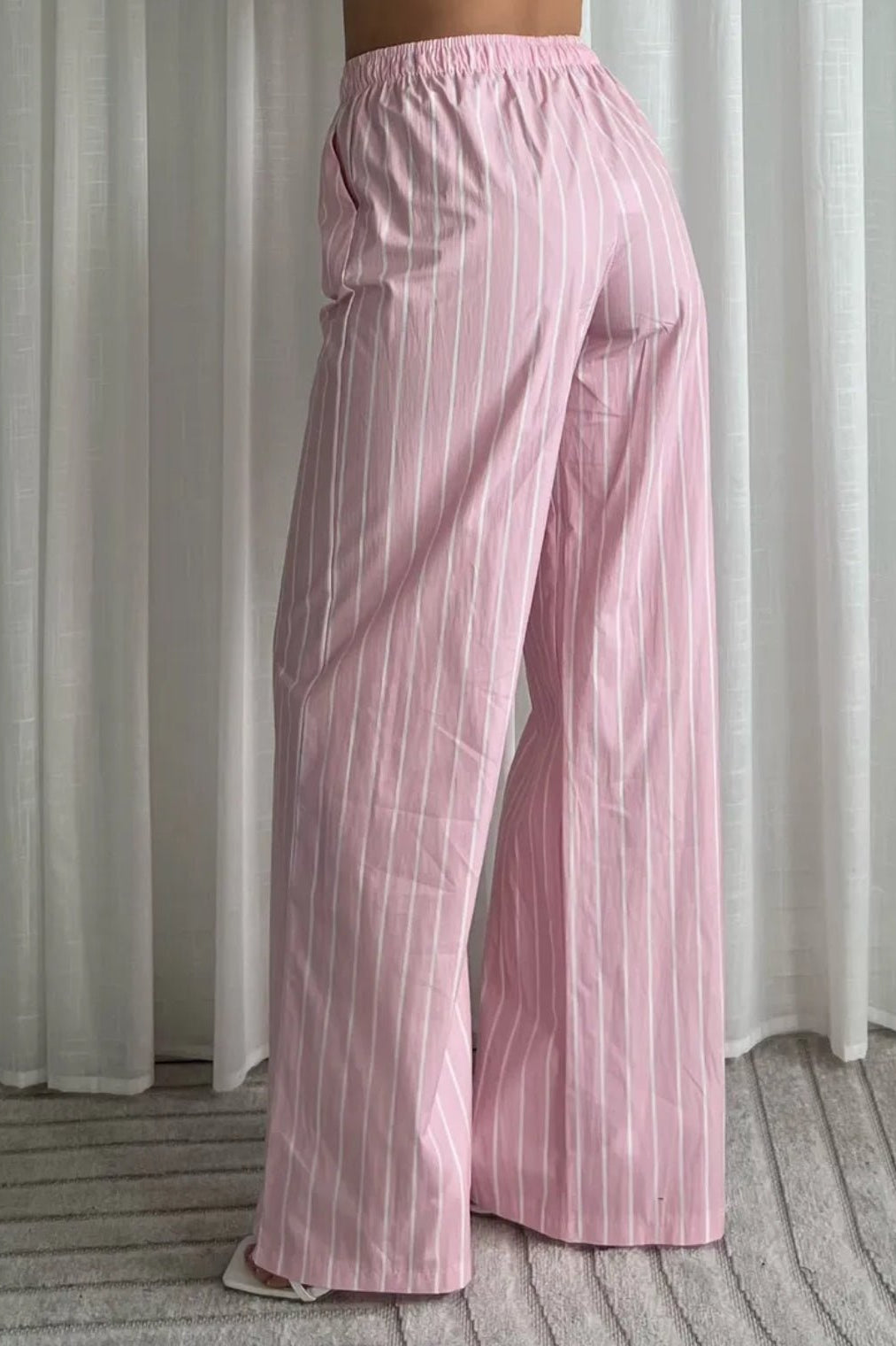 Striped Cotton Pants - 