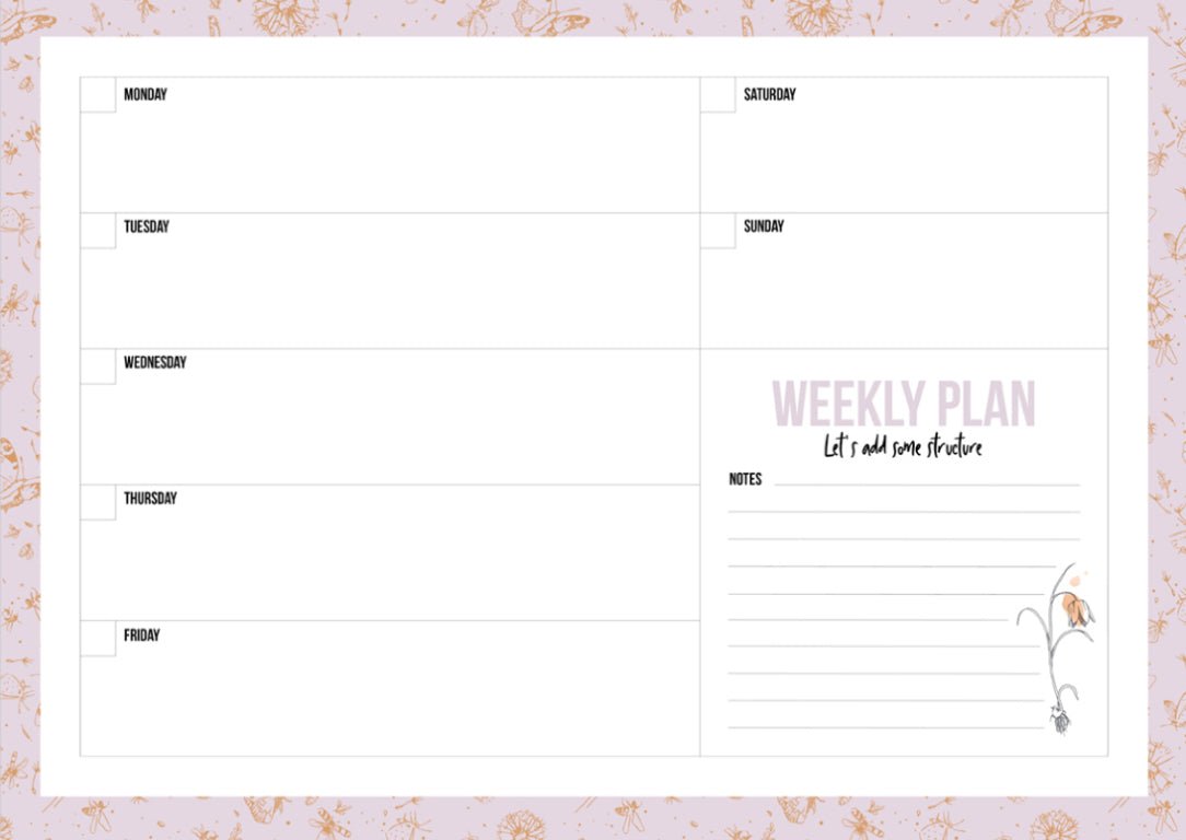 Weekplanner Flying Fortune - My Favourites