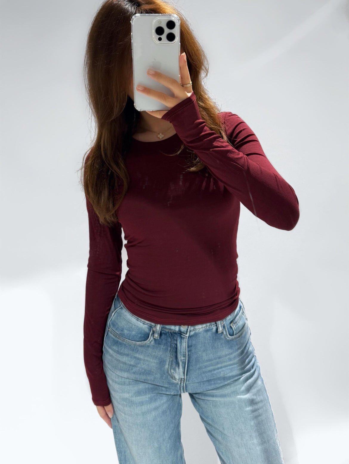 Zia Top Burgundy - 