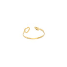 Two hearts open ring -