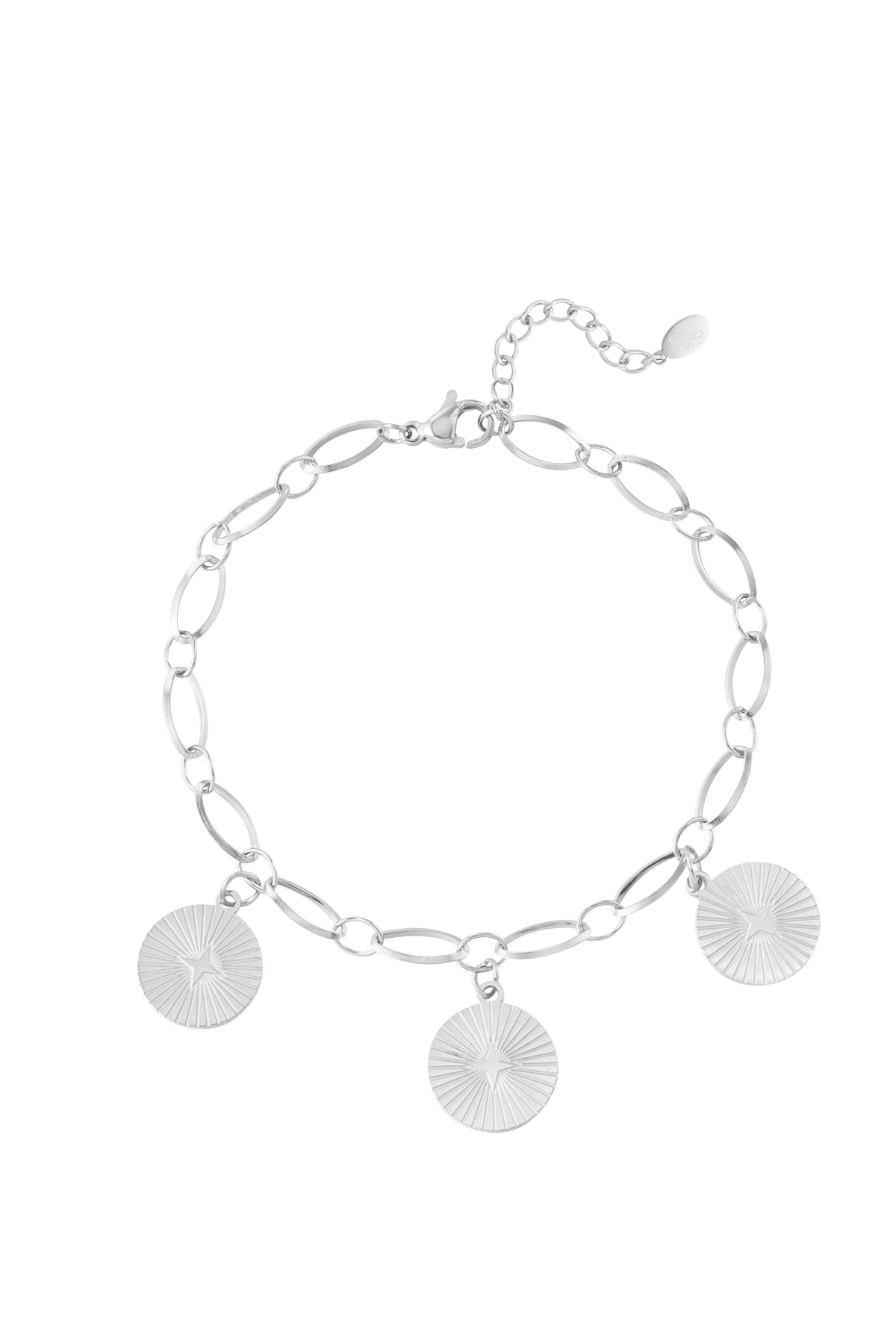 ♥︎3 COINS ARMBAND ZILVER - My Favourites