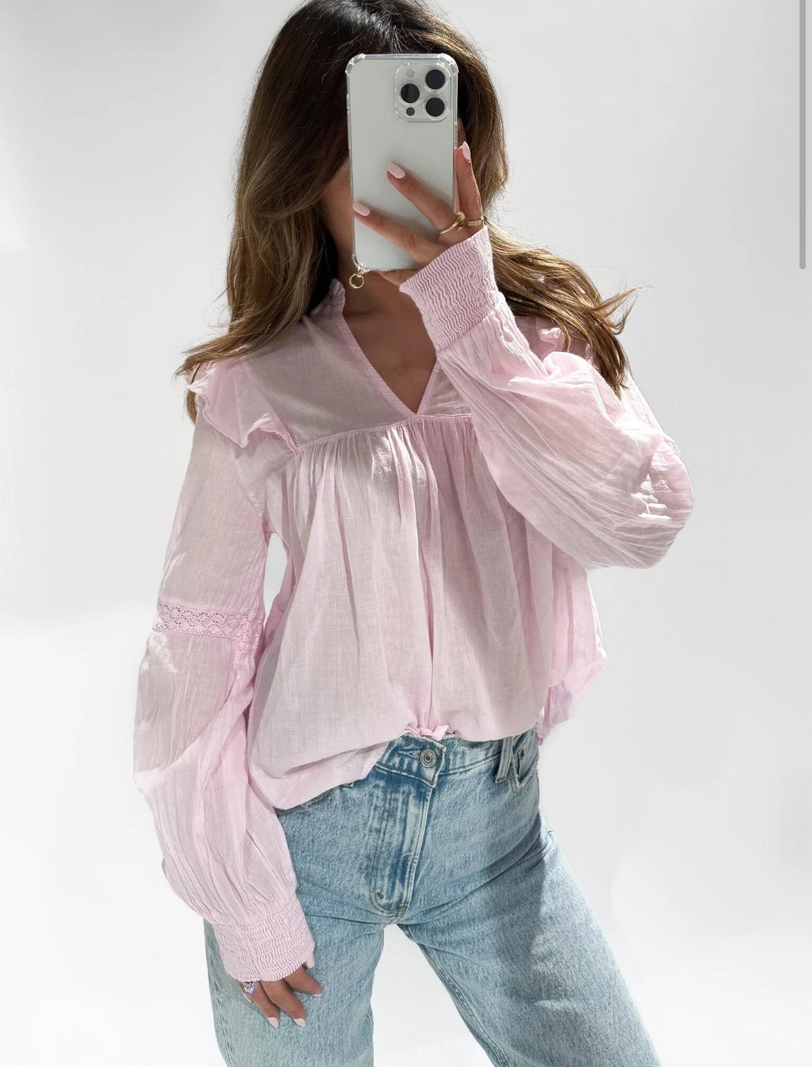 ♥︎ABBY BLOUSE BABY PINK - My Favourites