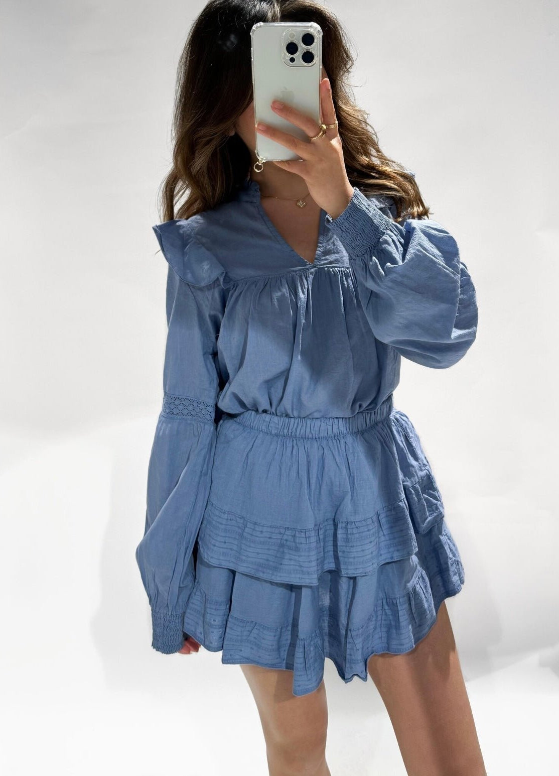 Abby blouse denim blue -