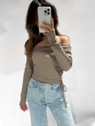 ♥︎ARIANNA TOP TAUPE - My Favourites