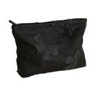 Bow make up bag black -