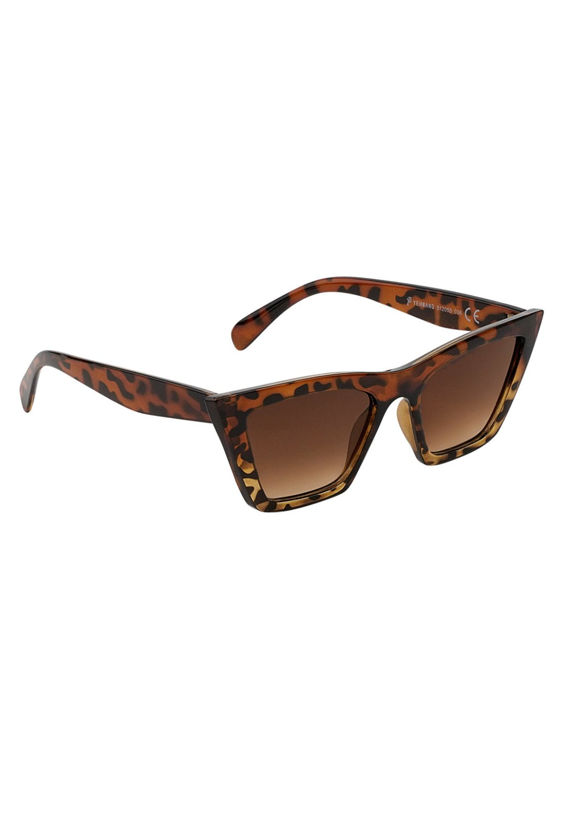 Cat eye brown sunglasses -