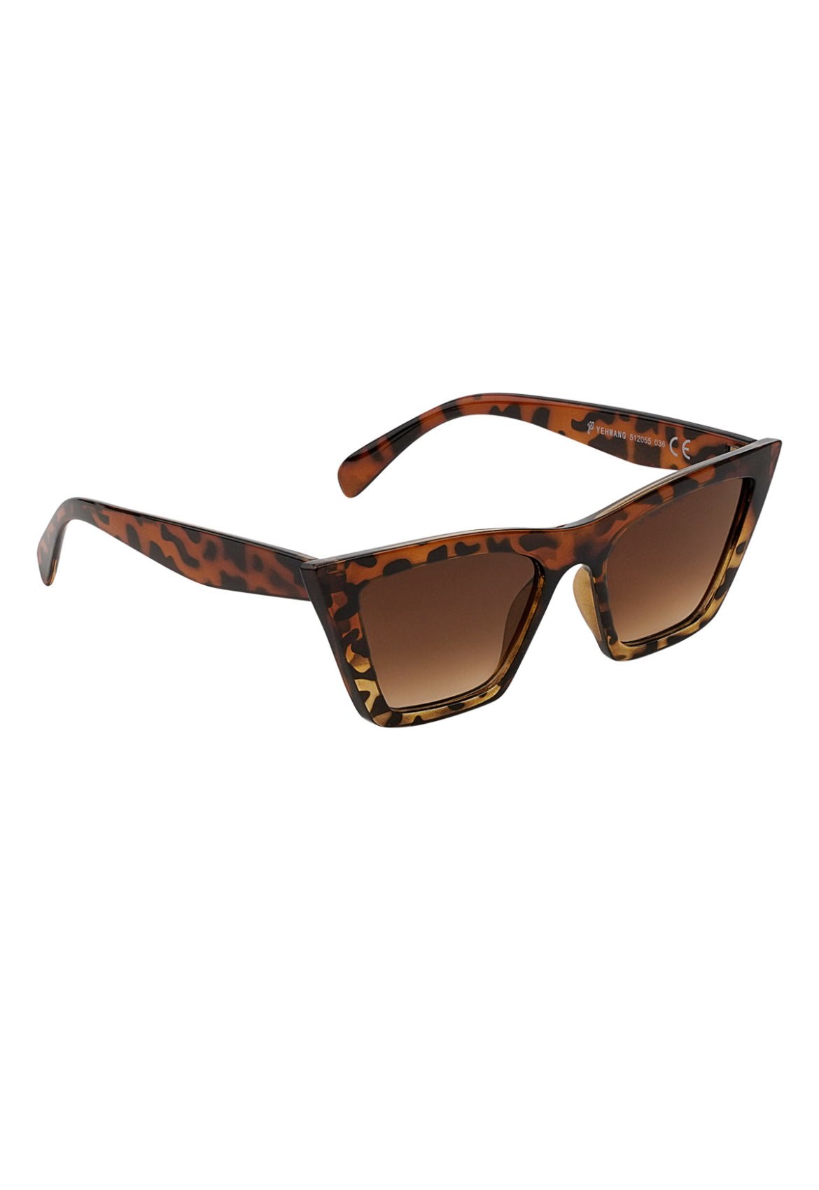 Cat eye brown sunglasses -