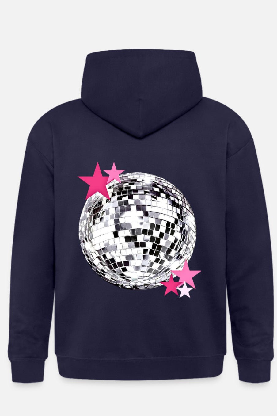 Disco star hoodie navy -