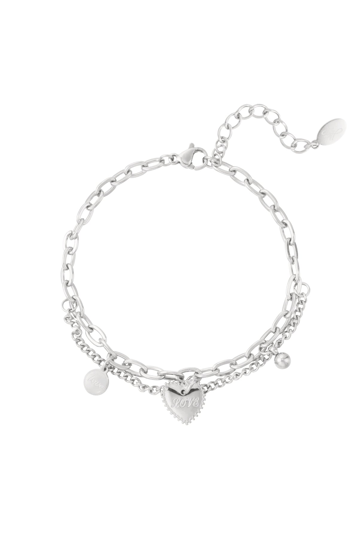 ♥︎DOUBLE LOVE CHAIN ARMBAND - My Favourites