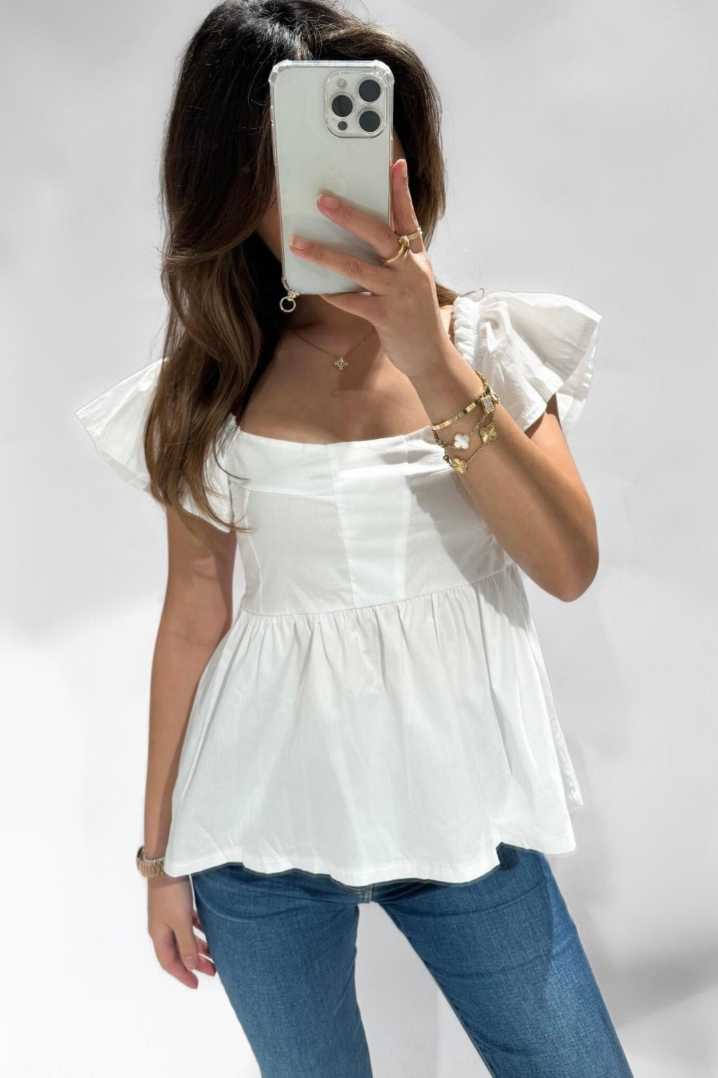 Kyla blouse white -