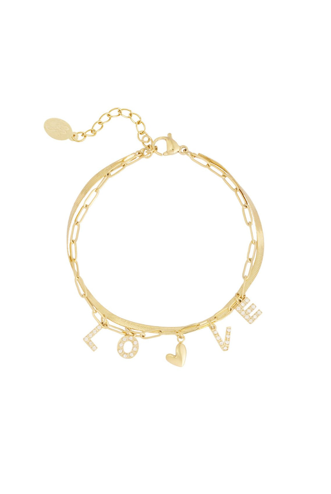 ♥︎LOVE LETTER BLING ARMBAND - My Favourites