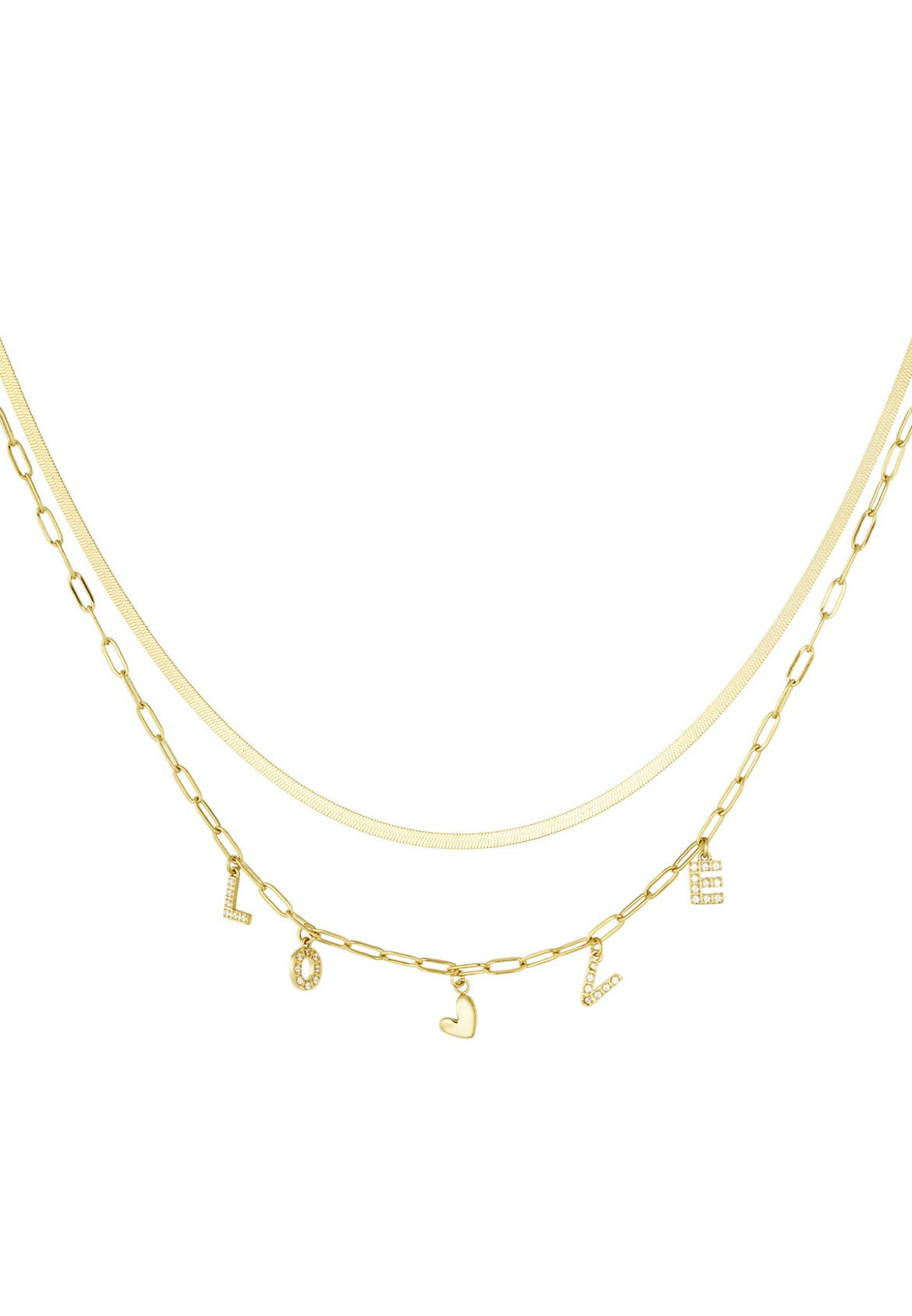 Love letter bling ketting -