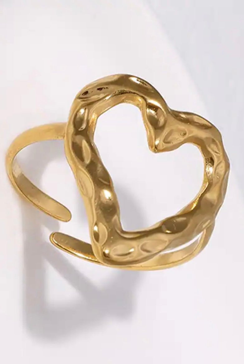 ♥︎OPEN DRIP HEART RING - My Favourites