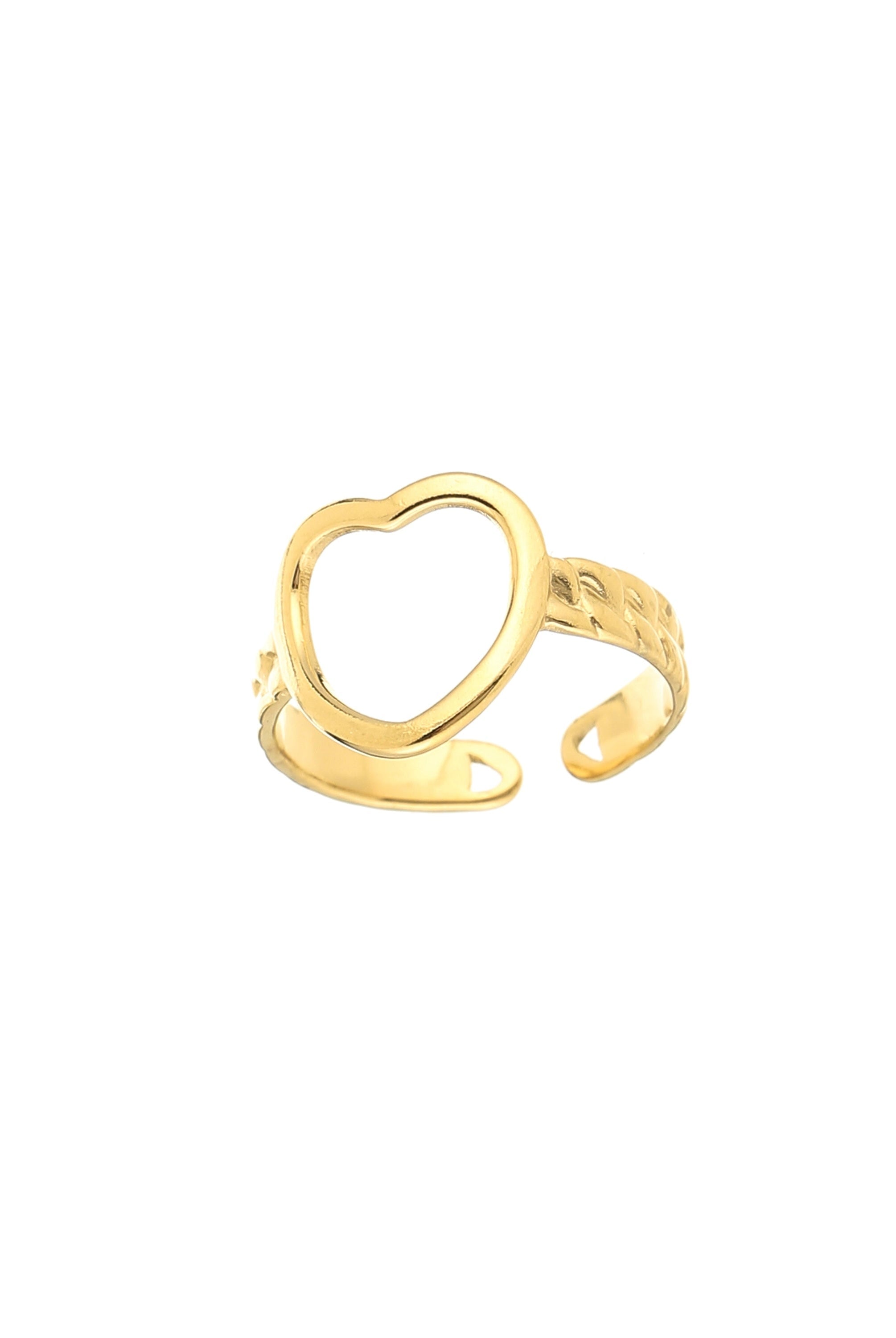 ♥︎OPEN HEART CHAIN RING - My Favourites