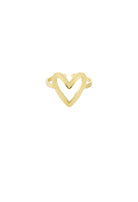 ♥︎OPEN HEART RIBBED RING -