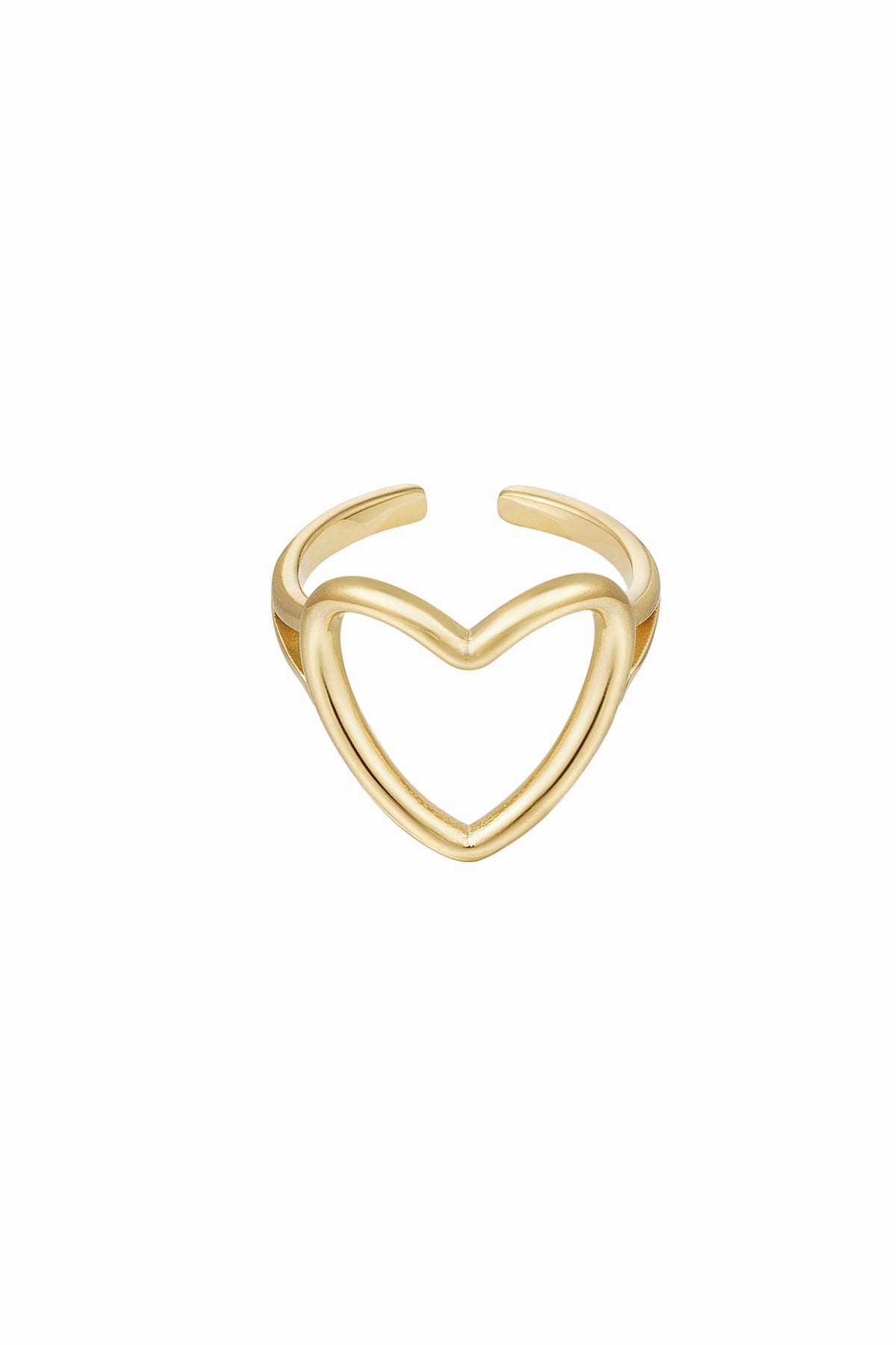 Open heart ring -