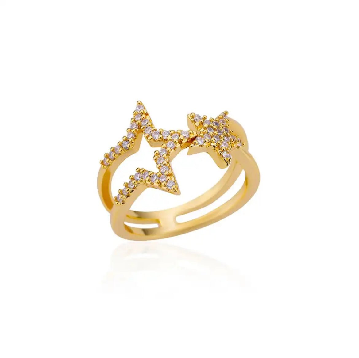 Open stars ring -